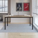 Ver imagem 1 de Mesa Retangular 170cm para Sala de Jantar Tampo BP Adriana Preto/Demolição