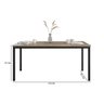 Mesa Retangular 170cm para Sala de Jantar Tampo BP Adriana - 3