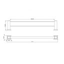 Ver imagem 5 de Kit com Porta Toalha de Banho Duplo 62cm e 01 Cabide Ouro Fosco Ducon Metais