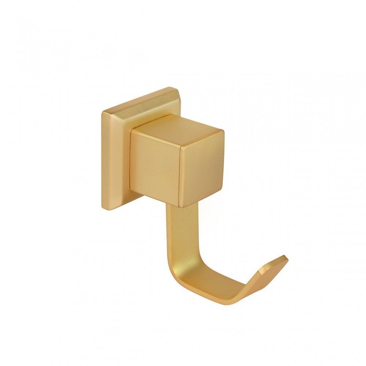 Kit com Porta Toalha de Banho Duplo 62cm e 01 Cabide Ouro Fosco Ducon Metais - 3