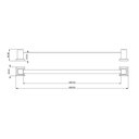 Ver imagem 4 de Kit com Porta Toalha de Banho 62cm e 01 Cabide Gold Ducon Metais