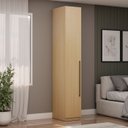 Ver imagem 1 de Guarda Roupa Modulado 40 Cm 1 Porta com Prateleiras 100% Mdf Cor:savana