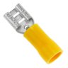 200un Terminal Fêmea Faston Pré-isolado 4mm a 6mm Amarelo - 1
