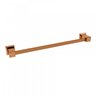Kit com Porta Toalha de Banho 62cm e 01 Cabide Rose Gold Ducon Metais - 2