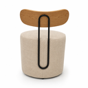 Ver imagem 7 de Poltrona Decorativa 54cm Inter Linho Nobre Bege - Sallar Home