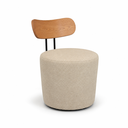 Ver imagem 1 de Poltrona Decorativa 54cm Inter Linho Nobre Bege - Sallar Home