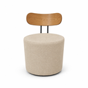 Ver imagem 5 de Poltrona Decorativa 54cm Inter Linho Nobre Bege - Sallar Home