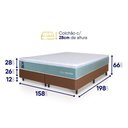 Ver imagem 2 de Cama Box Lagos Molas Ensacadas Queen 158x198 King House
