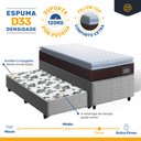 Ver imagem 3 de Cama Box com Colchão de Espuma D33 Pillow Top Comfort Luxo + Auxiliar de Molas Unique Solteiro 88cm