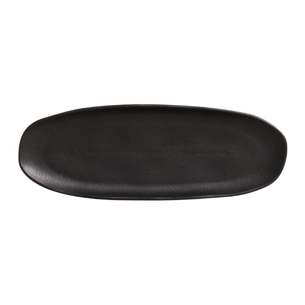 Travessa Oval Orgânico Preto Matte 36cm - 1