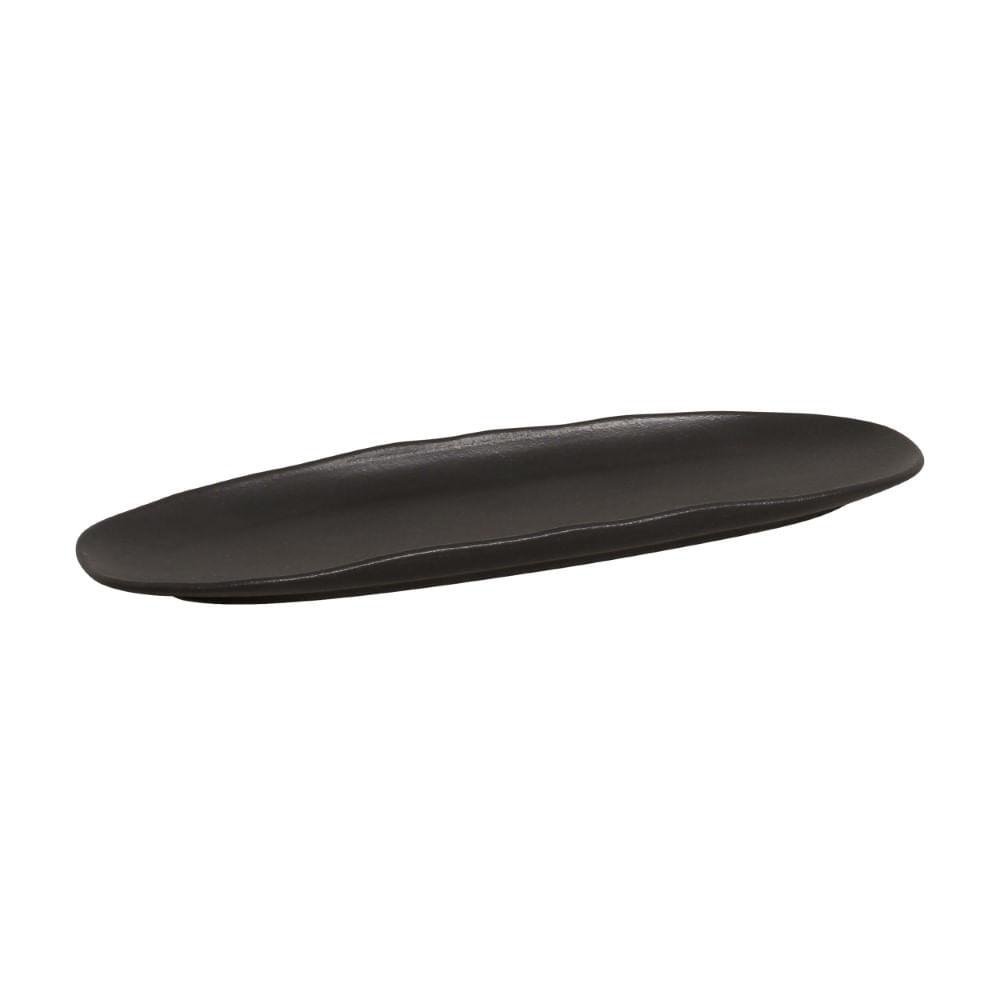 Travessa Oval Orgânico Preto Matte 36cm - 2