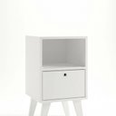 Ver imagem 2 de Mesa de Apoio 1 Gaveta 1 Nicho Retrô MDF