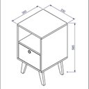 Ver imagem 3 de Mesa de Apoio 1 Gaveta 1 Nicho Retrô MDF