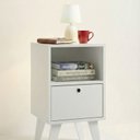 Ver imagem 5 de Mesa de Apoio 1 Gaveta 1 Nicho Retrô MDF