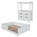 Ver imagem 2 de Quarto Infantil Completo Guarda-Roupa Closet e Cama Casal Montessoriana 100% MDF Olivia e Mark Branco