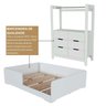 Quarto Infantil Completo Guarda-roupa Closet e Cama Casal Montessoriana 100% Mdf Olivia e Mark - 11