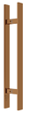 Ver imagem 1 de Puxador Duplo DF 926-Inox 304 - Red Gold - 60 cm