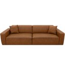 Ver imagem 2 de Sofá 4 Lugares para Sala Living 288cm Boracay K01 Couríssimo Camel - Lyam Decor