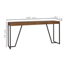 Ver imagem 7 de Aparador Miranda Industrial de Madeira Cor Marrom Rústico Pés de Metal Cor Grafite