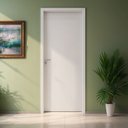 Ver imagem 2 de Kit Porta de Madeira 210x72cm Batente 14cm Lisa Primer Uniportas Abertura Esquerda