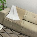 Ver imagem 4 de Manta para Sofá Xale Decorativo Protetor 1,60x1,40m Berlim Bege