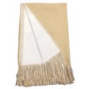 Ver imagem 1 de Manta para Sofá Xale Decorativo Protetor 1,60x1,40m Berlim Bege