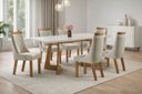 Ver imagem 1 de Sala de Jantar Completa com 6 Cadeiras Ravena -domus Móveis