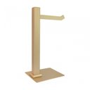 Ver imagem 3 de Kit 1 Papeleira de Chão Dupla e 1 Porta Toalhas de Bancada Ouro Fosco Ducon Metais