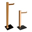 Ver imagem 1 de Kit 1 Papeleira de Chão e 1 Porta Toalhas de Bancada com Vidro Ducon Metais