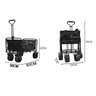 Carrinho Vagao Utilitario Carga Roda Grande Dobravel Caçamba Grande Capacidade Armazenamento Terreno - 11
