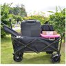 Carrinho Vagao Utilitario Carga Roda Grande Dobravel Caçamba Grande Capacidade Armazenamento Terreno - 3
