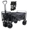 Carrinho Vagao Utilitario Carga Roda Grande Dobravel Caçamba Grande Capacidade Armazenamento Terreno - 1