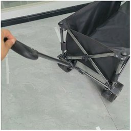 Carrinho Vagao Utilitario Carga Roda Grande Dobravel Caçamba Grande Capacidade Armazenamento Terreno - 7