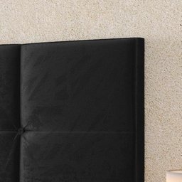 Cabeceira Estofada Bia 1.60 Cama Box Queen - Preto - 3