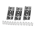 Ver imagem 3 de Kit C/ 3 Dobradiças - Sobrepor com Rolamento - Inox Escovado