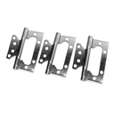 Ver imagem 2 de Kit C/ 3 Dobradiças - Sobrepor com Rolamento - Inox Escovado