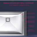 Ver imagem 5 de Cuba Gourmet Aço Inox 304 65x45 Cm Cozinha Área Gourmet com Válvula Inovartte Icb19