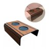Kit com 2 Suportes de Copos para Braço de Sofá em Madeira Castanho - 5