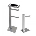 Ver imagem 1 de Kit 1 Papeleira de Chão Dupla com Porta Celular e 1 Porta Toalhas de Bancada Ducon Metais