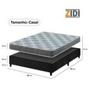 Ver imagem 4 de Cama Box Casal Preto + Colchão Espuma D23 Zidi Washington 138x188x51cm