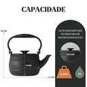 Ver imagem 4 de Chaleira Artesanal Alça e Tampa Ferro 17x14 Cm 2l