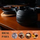 Ver imagem 3 de Chaleira Artesanal Alça e Tampa Ferro 17x14 Cm 2l