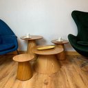 Ver imagem 4 de Conjunto de Mesas Laterais e Centro Cone Redonda Personal Decor Design Mesa Lateral Cone Redonda Mar