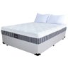 Cama Box Casal Sintético + Colchão Casal Persona Sleep Confort 71x138x188 Cor:Branco - 1
