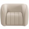 Kit Sofá 4 Lugares para Sala 292cm com 02 Poltronas Lazio M03 Veludo Bege - Lyam Decor - 5
