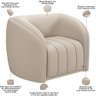 Kit Sofá 4 Lugares para Sala 292cm com 02 Poltronas Lazio M03 Veludo Bege - Lyam Decor - 7