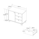 Ver imagem 5 de Conjunto Home: Escrivaninha Gold + Balcão Lugano - Artany