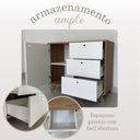 Ver imagem 3 de Conjunto Home: Escrivaninha Gold + Balcão Lugano - Artany