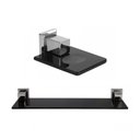 Ver imagem 1 de Kit Saboneteira e 1 Porta Shampoo com Vidro Ducon Metais