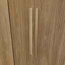 Ver imagem 2 de Quarto Modulado Adapt 9 Portas 4 Gavetas MDP 465cm Nogueira